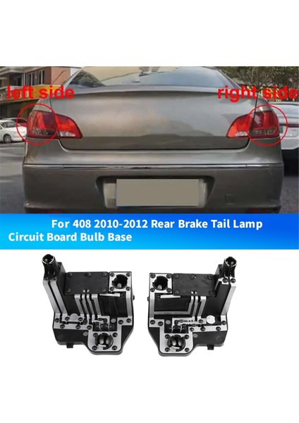 Peugeot 408 2010-2012 Arka Fren Lambası Ampul Tabanı Için 1 Çift Arka Fren Lambası Soket Tutucu Kartı Ampul Yok (Yurt Dışından) fırsatları