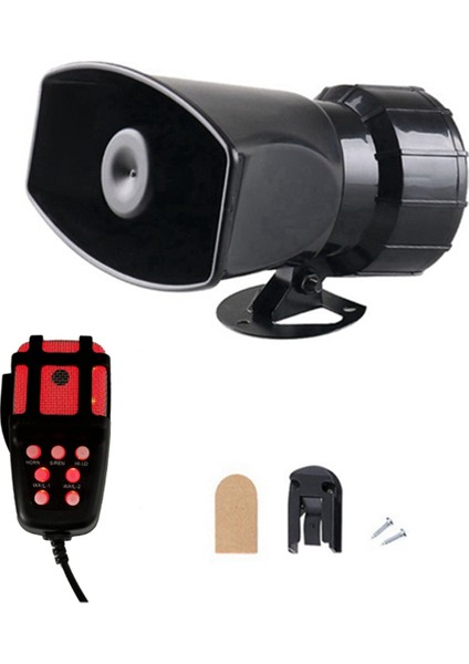 Mikrofon Pa Sistemi Acil Durum Amplifikatörü Korna Polis Sireni Hava Kornası Tonu Araba Kornası Araba Uyarı Alarmı Hoparlörler Yüksek Sesli B (Yurt Dışından)