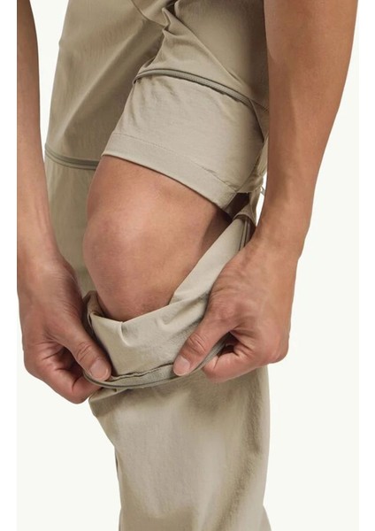 Hıkeout Zıp Off Pants M Taş Rengi Erkek Pantolon