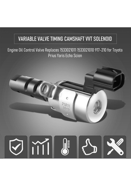 Değişken Valf Zamanlaması Eksantrik Mili Vvt Solenoidi - Motor Yağı Kontrol Valfi, Toyota Prius Yaris Echo Scion Için 1533021011 1533021010 917-210'UN Yerini Alır (Yurt Dışından) fırsatları