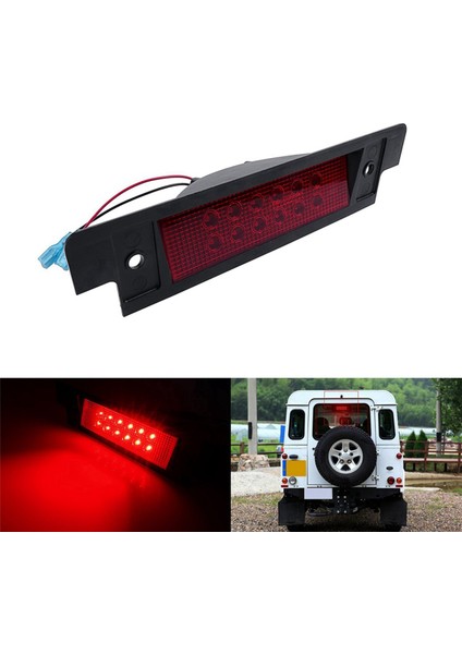 Land Rover Discovery Defender 90/110 LED 3. Fren Lambası Için 3x Üçüncü Fren Lambası Yüksek Montajlı Durdurma Lambası XFK100290 Kırmızı (Yurt Dışından) fırsatları