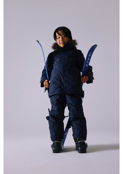 Name İt Normal Bel Lastikli Paça Lacivert Erkek Pantolon NKNSNOW10 Pant Solıd 1fo Noos