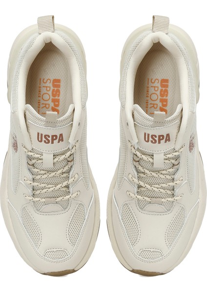 Maybe Bej Kadın Sneaker Tekstil Düz Taban