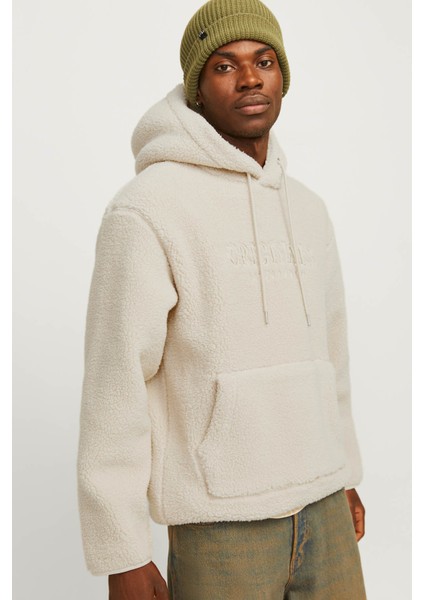 JORFREDERIKSBERG TEDDY SW Ekru Erkek Polar Sweatshirt