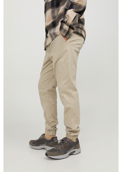 JPSTGORDON JJDAVE JOGGER Ekru Erkek Pantolon
