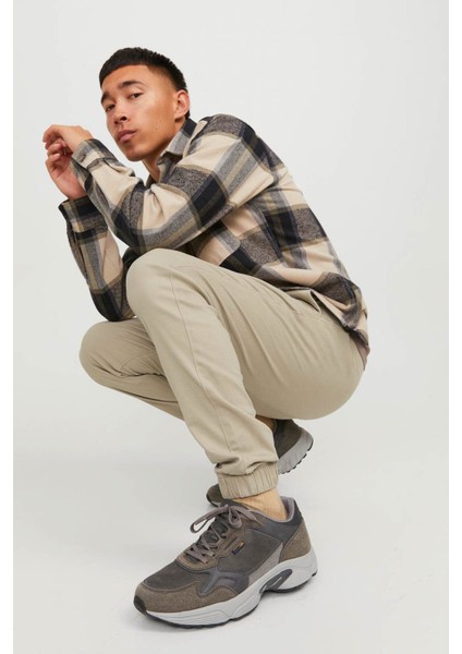 JPSTGORDON JJDAVE JOGGER Ekru Erkek Pantolon