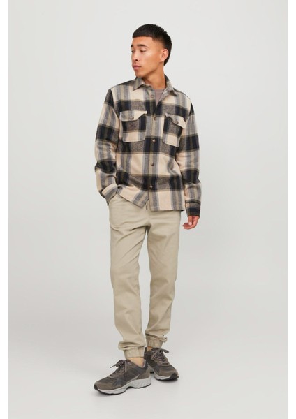 JPSTGORDON JJDAVE JOGGER Ekru Erkek Pantolon