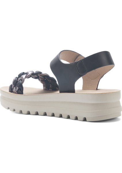 325572.Z 5fx Siyah Kadın Kalın Taban Sandalet