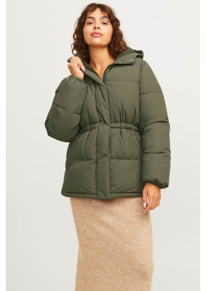 JXWORLD PUFFER JACKET Yeşil Kadın Kaban