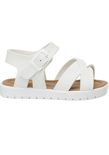 KLAS.B5FX Beyaz Kız Çocuk Sandalet