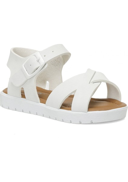 KLAS.B5FX Beyaz Kız Çocuk Sandalet