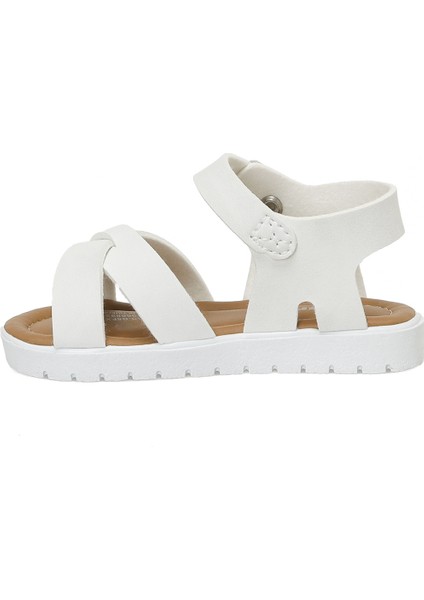 KLAS.B5FX Beyaz Kız Çocuk Sandalet
