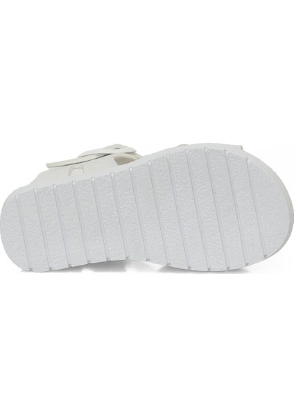 KLAS.B5FX Beyaz Kız Çocuk Sandalet