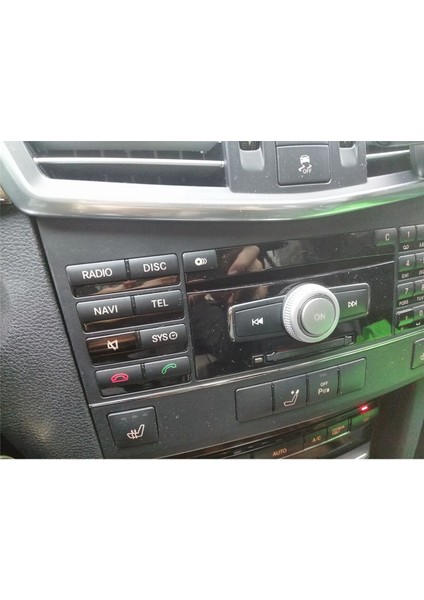 Mercedes Benz E Sınıfı W212 2010-2011 (Siyah) Için Araç Orta Konsol CD Multimedya Düğmesi Çerçeve Kapağı Çıkartması (Yurt Dışından) modelleri