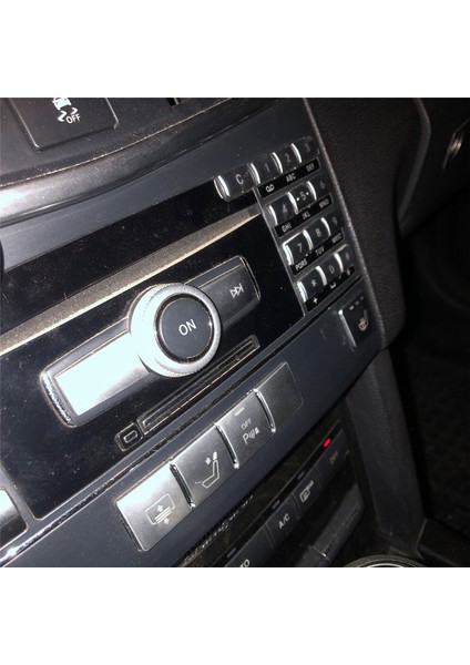 Mercedes Benz E Sınıfı W212 2010-2011 (Siyah) Için Araç Orta Konsol CD Multimedya Düğmesi Çerçeve Kapağı Çıkartması (Yurt Dışından) fırsatları
