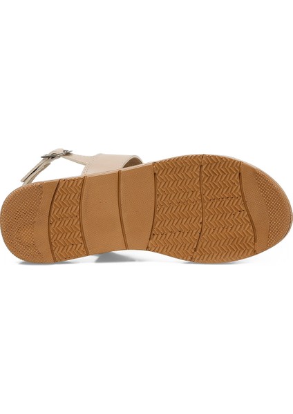 323688.Z 5fx Bej Kadın Düz Sandalet