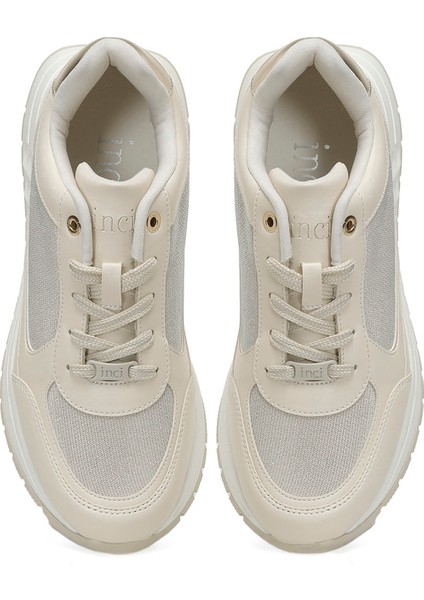 INCI BOSTON 5FX Bej Kadın Spor Ayakkabı