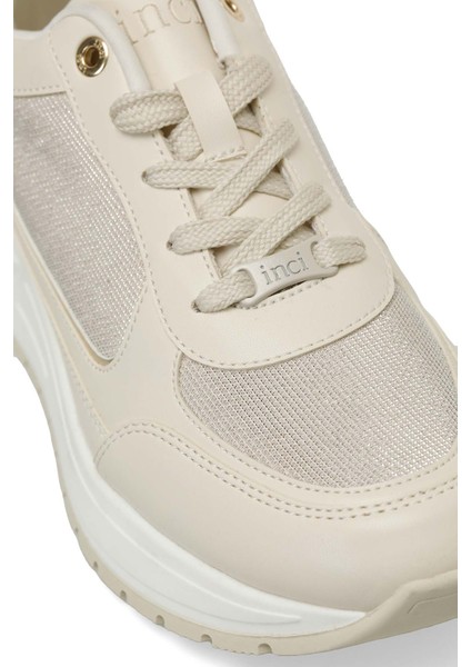 INCI BOSTON 5FX Bej Kadın Spor Ayakkabı