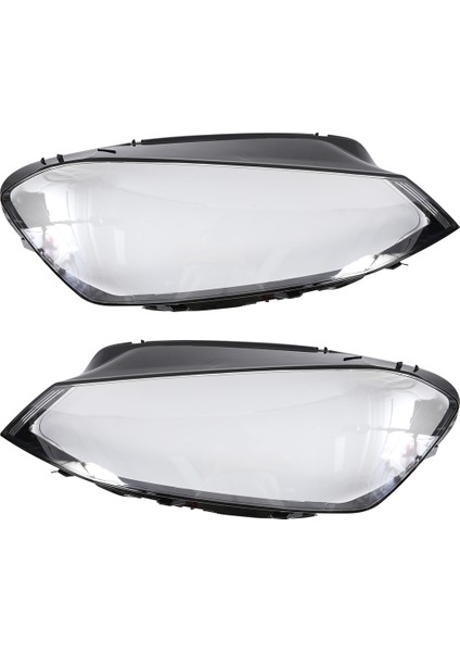 Golf 7 Mk7 2014 2015 2016 2017 Için 2 Adet Araba Şeffaf Far Mercek Kapağı Yedek Far Kapağı (Yurt Dışından)