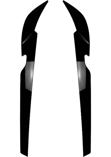 Bmw 5 Serisi G30 G31 2021-2023 Parlak Siyah Için Araba Ön Far Kaşı Far Göz Kapağı Kaşı (Yurt Dışından)