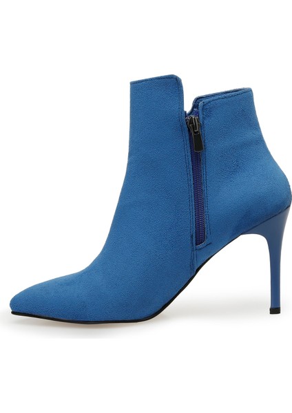 Cyrus 3pr Mavi Kadın Topuklu Bot