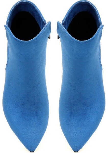 Cyrus 3pr Mavi Kadın Topuklu Bot