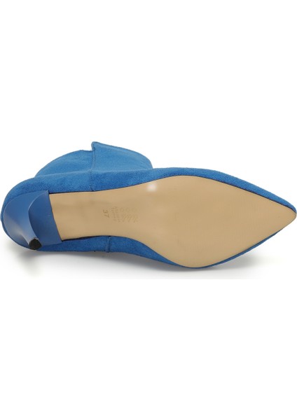 Cyrus 3pr Mavi Kadın Topuklu Bot