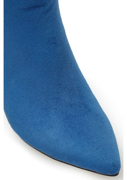 Cyrus 3pr Mavi Kadın Topuklu Bot