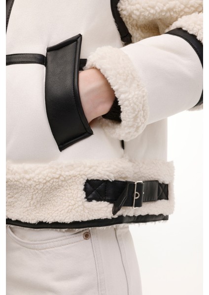 WL NANCY 6NSED0203 4PR Ekru Kadın Mont