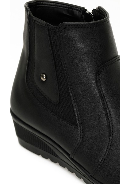 162297.Z4Pr Siyah Kadın Dolgu Topuk Bot