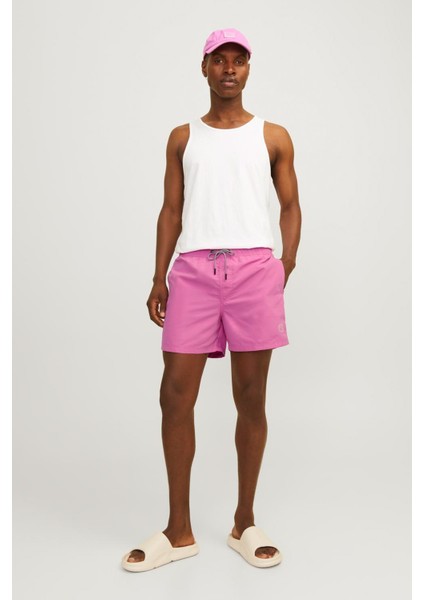 Jpstfıjı Jjswım Solıd Ly Pembe Erkek Deniz Şortu