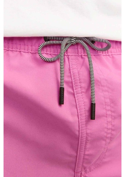 Jpstfıjı Jjswım Solıd Ly Pembe Erkek Deniz Şortu