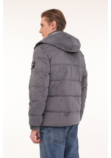 ml 2 JJXCFAW23-H2349 4pr Antrasit Erkek Kısa Kaban