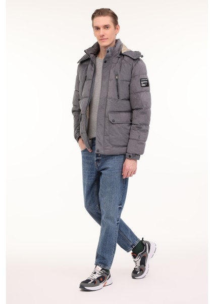 ml 2 JJXCFAW23-H2349 4pr Antrasit Erkek Kısa Kaban