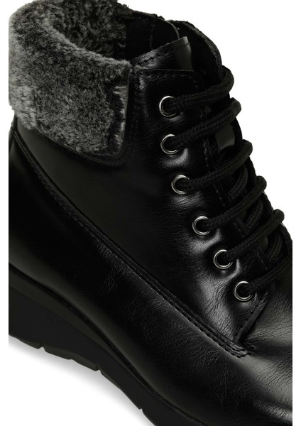 166659.Z4PR Siyah Kadın Düz Bot