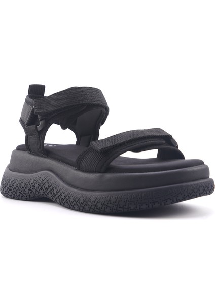 INCI KAMU 4FX Siyah Kadın Spor Sandalet