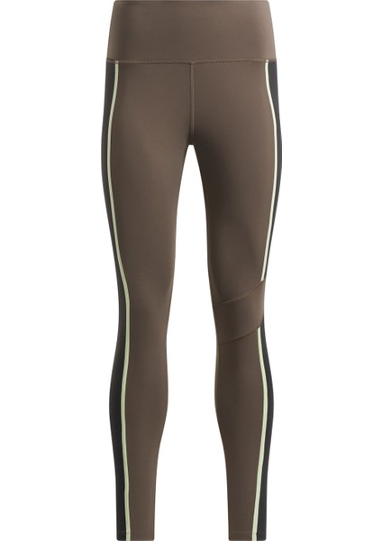 Lux Hıgh Waısted Colorblo Haki Kadın Tayt