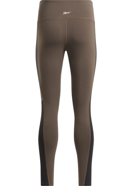 Lux Hıgh Waısted Colorblo Haki Kadın Tayt