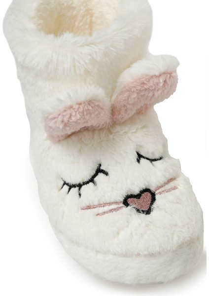 622167.P3PR Krem Kız Çocuk Panduf