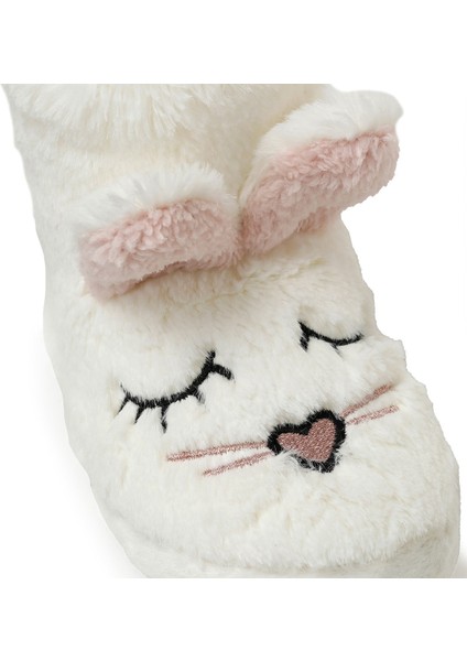 622167.P3PR Krem Kız Çocuk Panduf