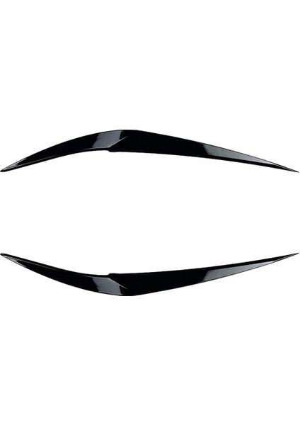 Bmw X1 F48 Xdrive 2015-2021 Parlak Siyah Için Ön Far Kapağı Far Lambası Göz Kapağı Kaş Kaplaması Abs (Yurt Dışından)