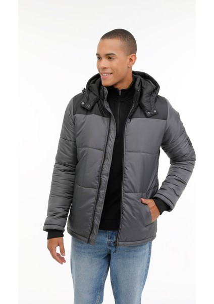 ml Arny-C Coat 3pr Gri Erkek Kısa Kaban