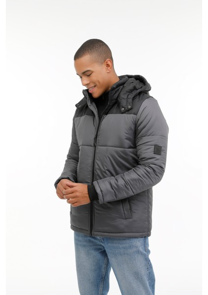 ml Arny-C Coat 3pr Gri Erkek Kısa Kaban