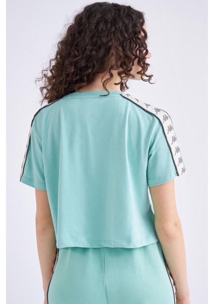 222 BANDA APUA TK Yeşil Kadın Kısa Kol T-Shirt