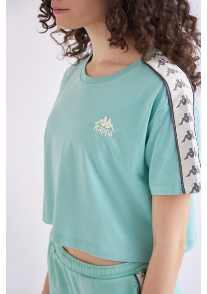 222 BANDA APUA TK Yeşil Kadın Kısa Kol T-Shirt