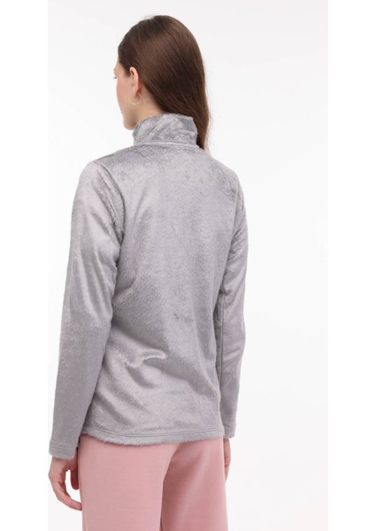 W-SD900 May Full Zıp Pola Gri Kadın Polar