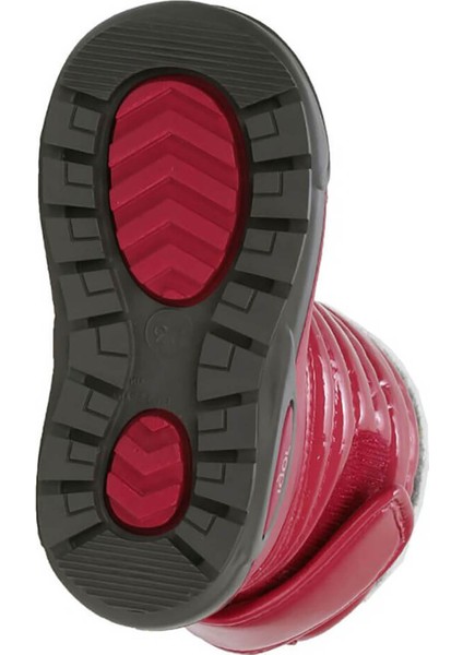Topo Ski Charol Çocuk Kürklü Fuşya Yağmur Kar Çizmesi W10168-007