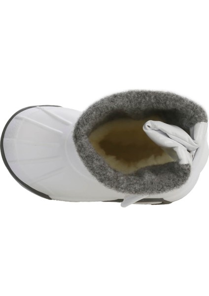 Topo Ski Charol Blanco Çocuk Kürklü Beyaz Yağmur Kar Çizmesi W10168-001 modelleri