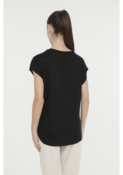 Wl Dalıa 11P7113 4fx Siyah Kadın Kısa Kol T-Shirt