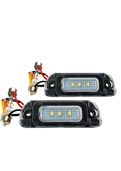 Mercedes W164 W251 Gl Için LED Plaka Lambası Muhafazası Seti (Yurt Dışından)